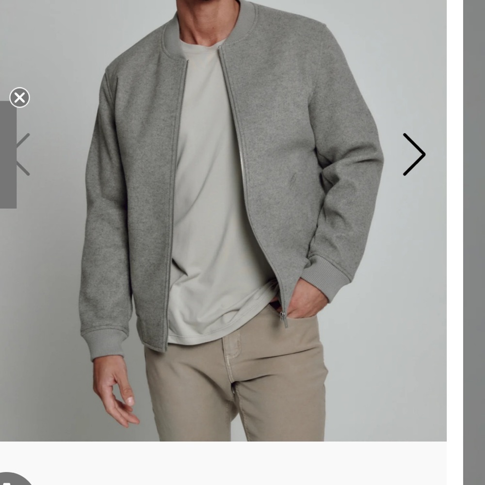7 Diamonds Gray Bomber Jacket